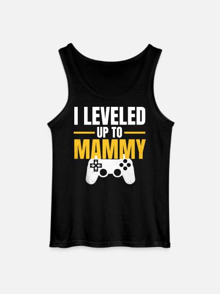 Level Up Mama Gamer - Gildan Men’s Tank Top - black