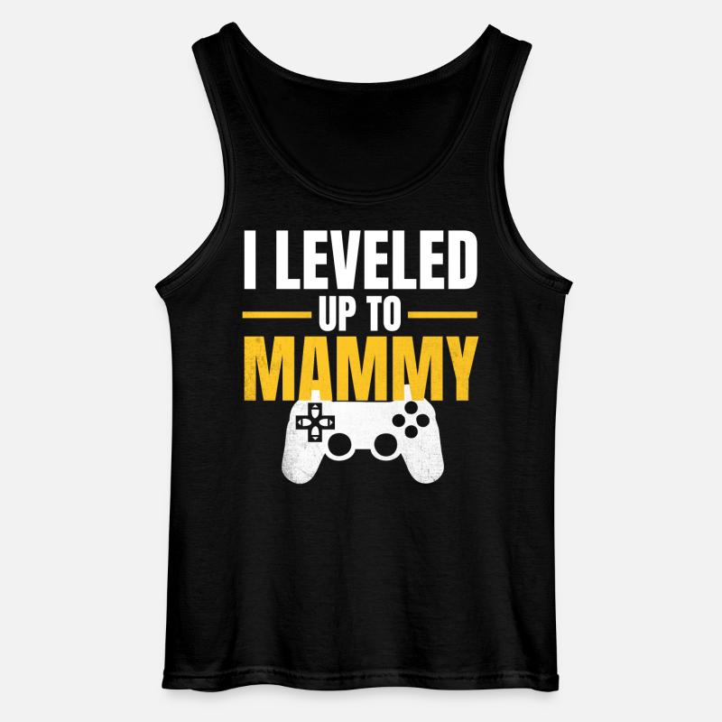 Level Up Mama Gamer - Gildan Männer Tank Top - Schwarz