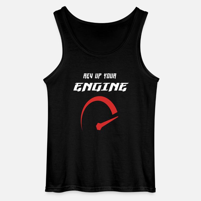 Rev up your engine - Gildan Men’s Tank Top - black
