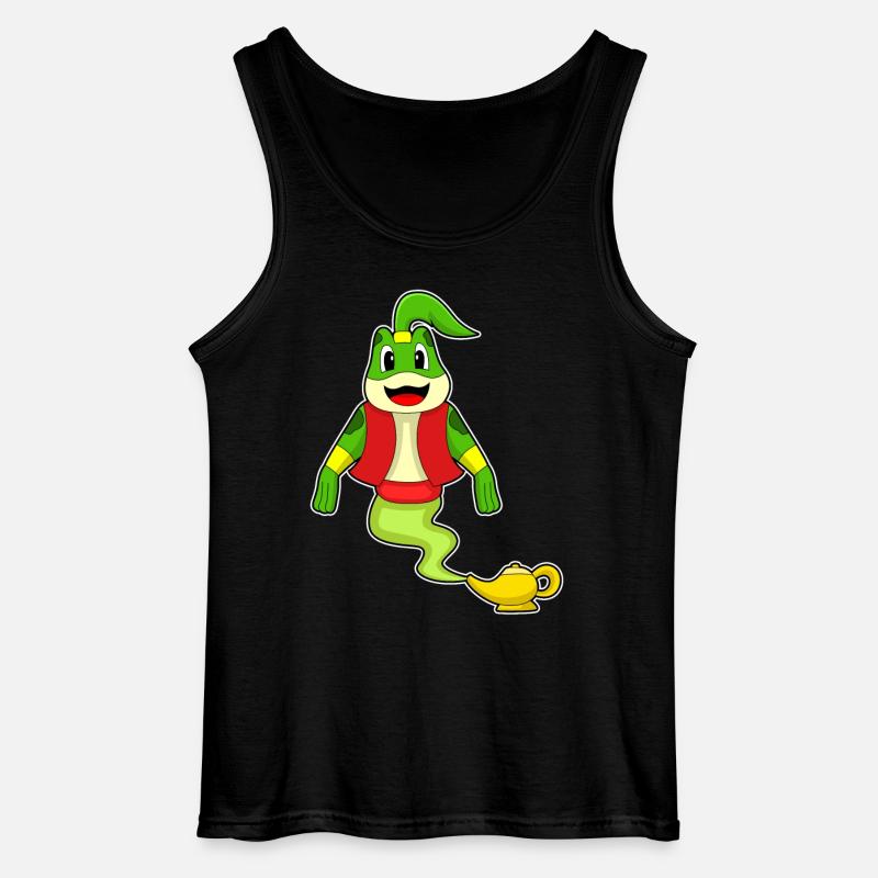 Frosch Flaschengeist - Gildan Männer Tank Top - Schwarz