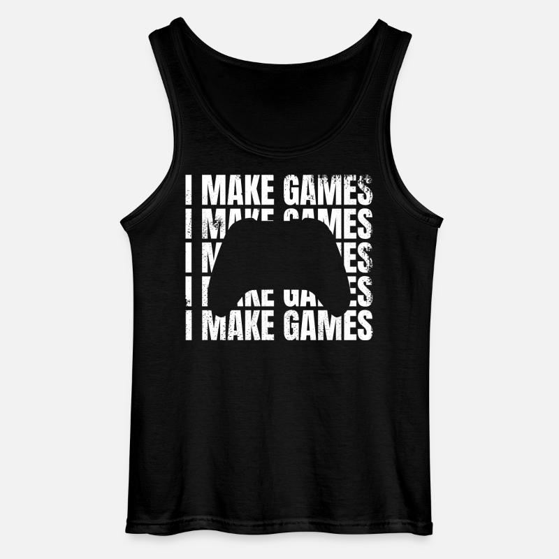 Ich entwickle Spiele - Gildan Männer Tank Top - Schwarz