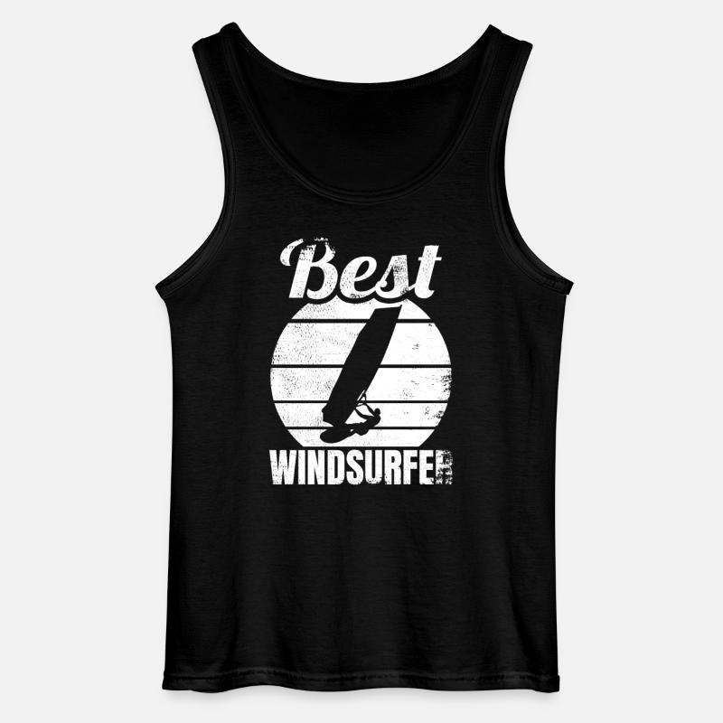 Bester Windsurfer - Gildan Männer Tank Top - Schwarz