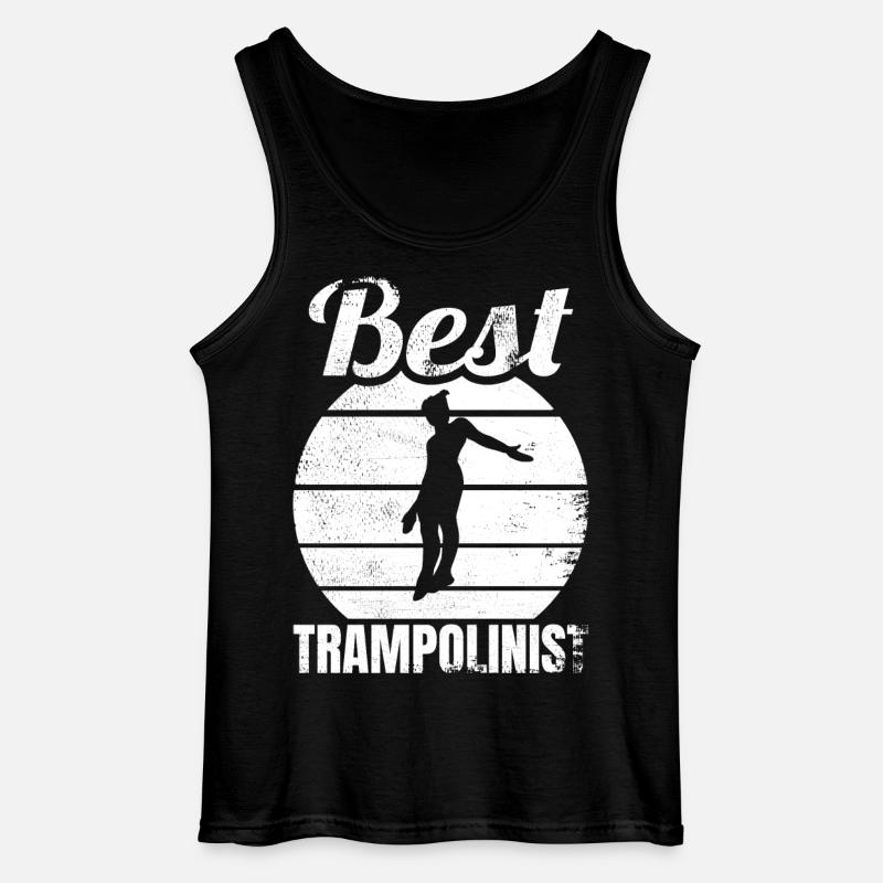 Lustiger Trampolinspringer - Gildan Männer Tank Top - Schwarz