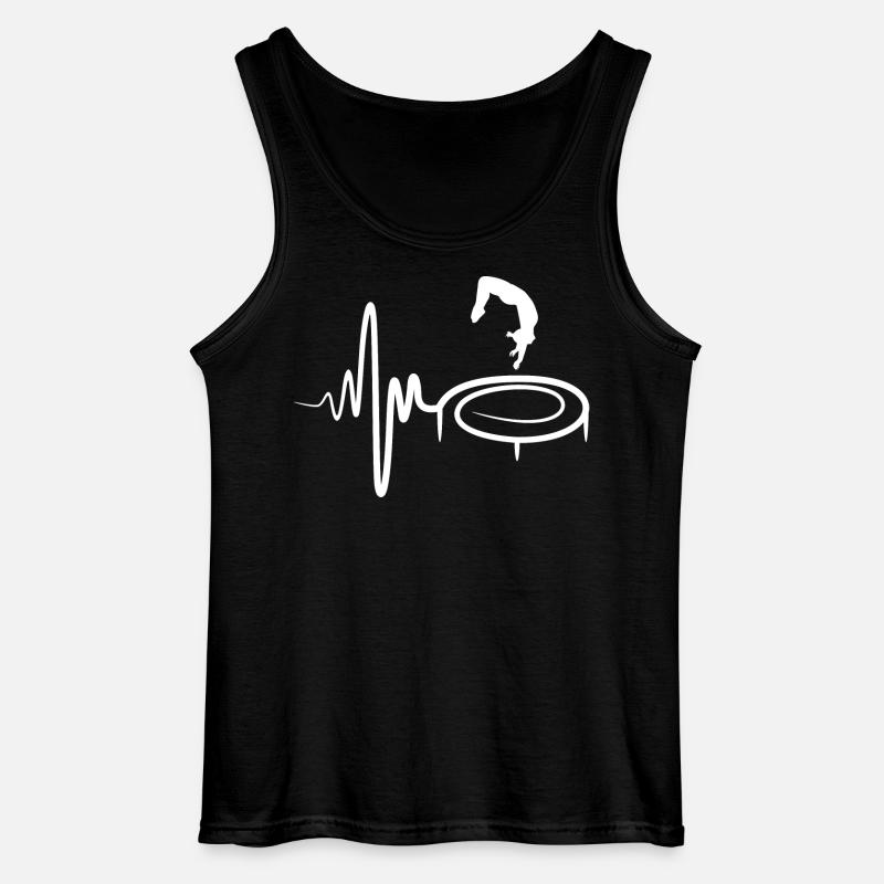 Trampolin Kind - Gildan Männer Tank Top - Schwarz
