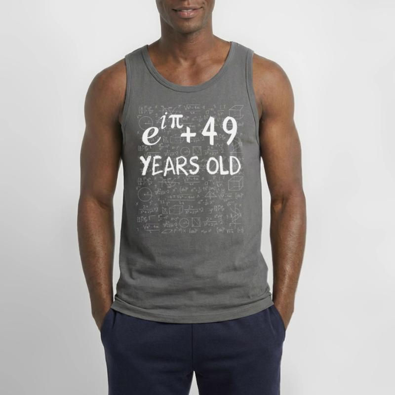 48th Birthday 48 Years Euler Identity Math Gift Gildan Men’s Tank Top