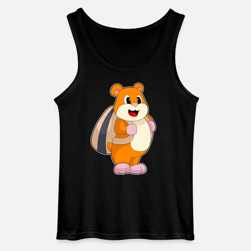 Hamster Samen Rucksack - Gildan Männer Tank Top - Schwarz