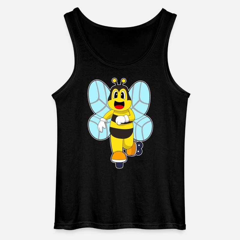 Biene Inline skating Inline skates - Gildan Männer Tank Top - Schwarz
