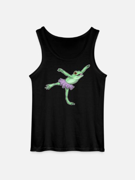 Frog Ballerina Ballet Dance - Gildan Men’s Tank Top - black