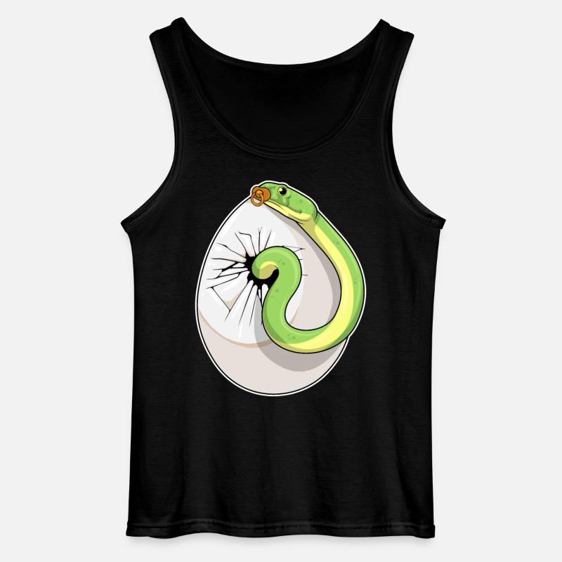 Schlange Ei Schnuller - Gildan Männer Tank Top - Schwarz