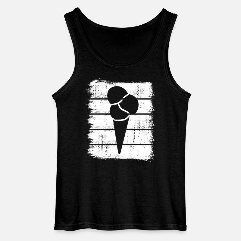 Eis in der Waffel - Gildan Männer Tank Top - Schwarz