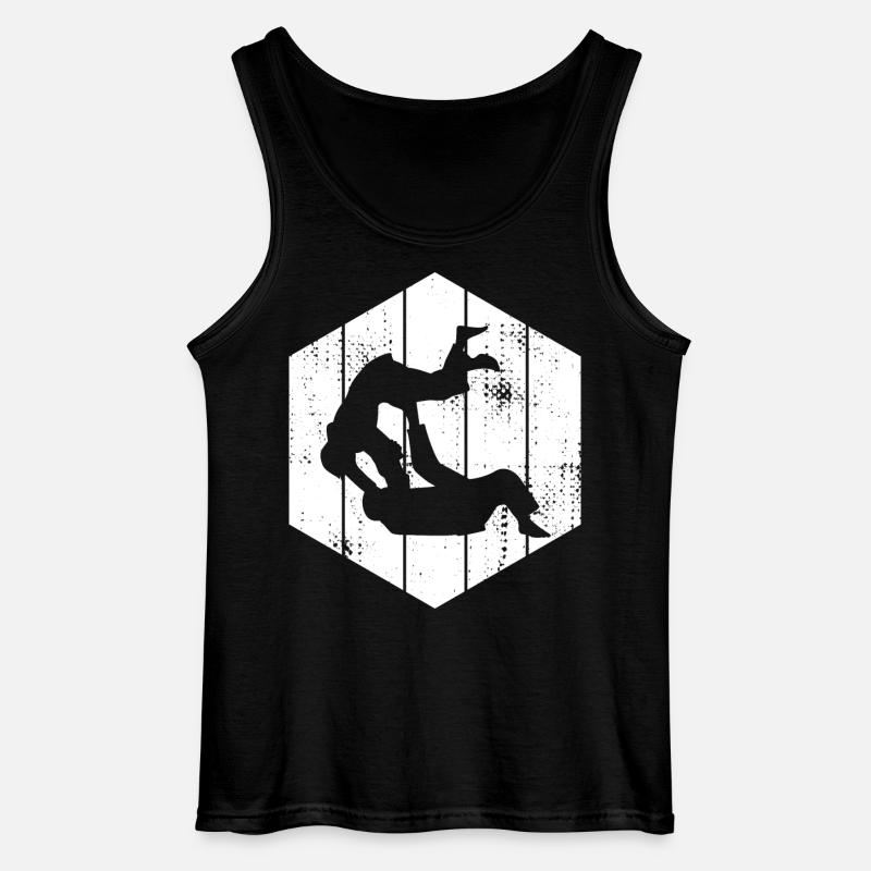 Judo Kämpfer - Gildan Männer Tank Top - Schwarz