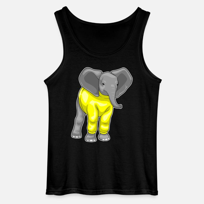 Elefant Winter - Gildan Männer Tank Top - Schwarz