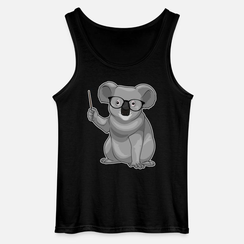 Koala Lehrer Pointer - Gildan Männer Tank Top - Schwarz