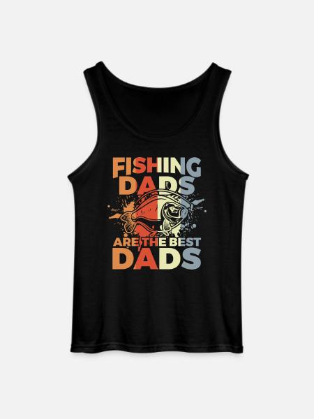Funny Angel Dad - Gildan Men’s Tank Top - black