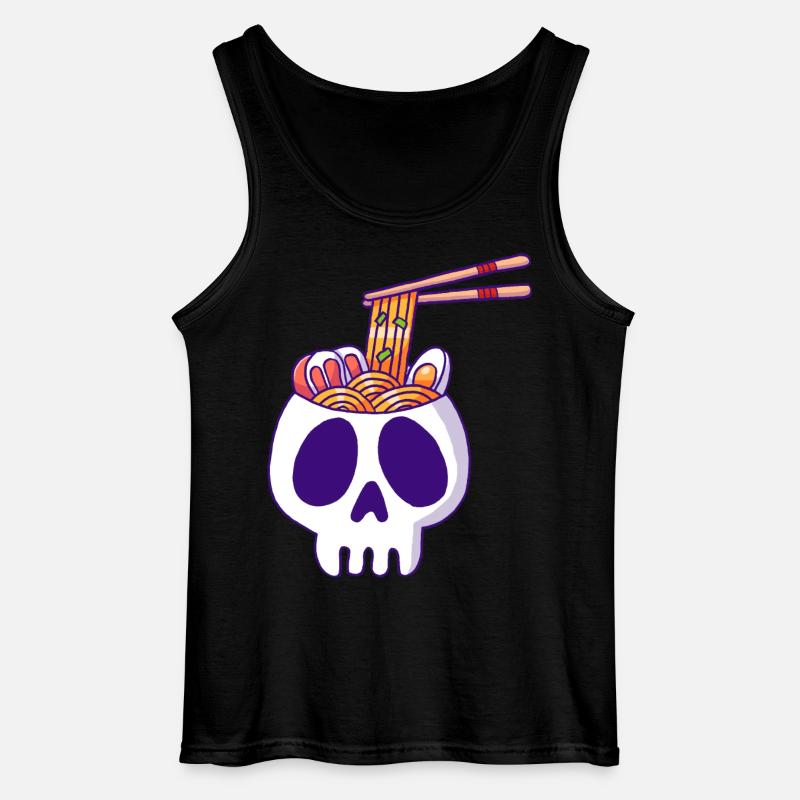 Schädel und Nudeln - Gildan Männer Tank Top - Schwarz