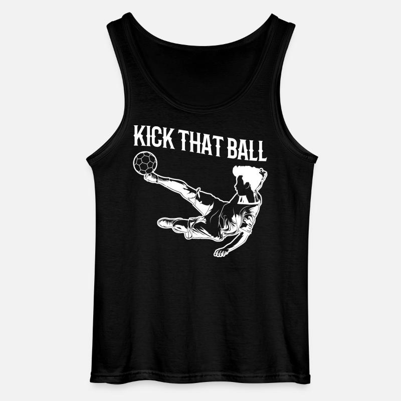 Schieß den Ball - Gildan Männer Tank Top - Schwarz