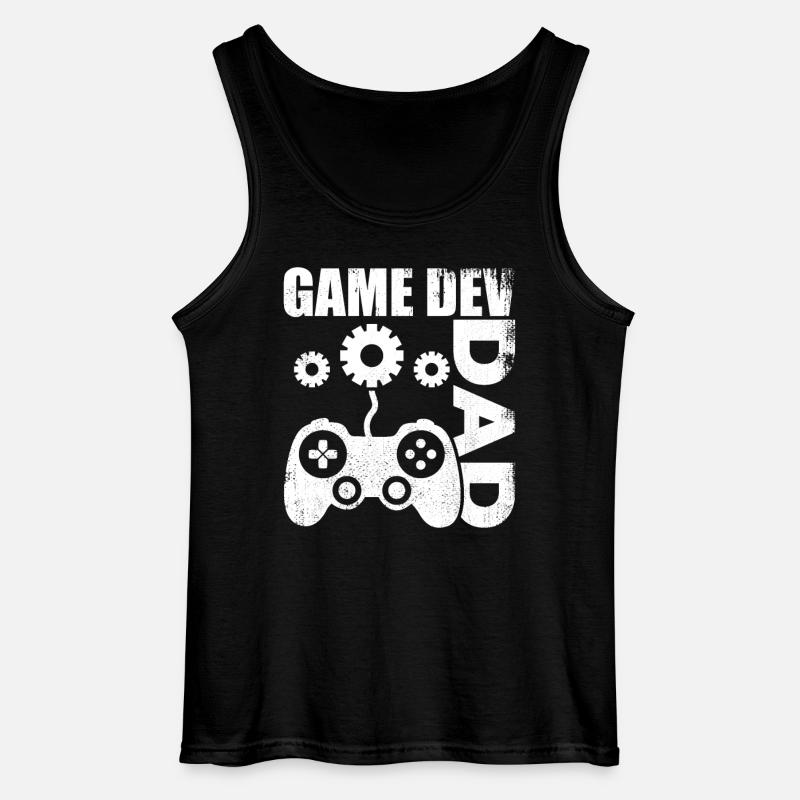 Game Developer Dad - Gildan Men’s Tank Top - black