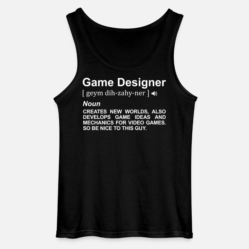Game Designer Bedeutung - Gildan Männer Tank Top - Schwarz