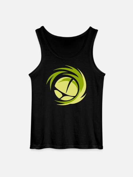Minimalist volleyball logo - Gildan Men’s Tank Top - black