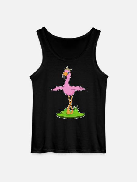 Flamingo Crown - Gildan Men’s Tank Top - black