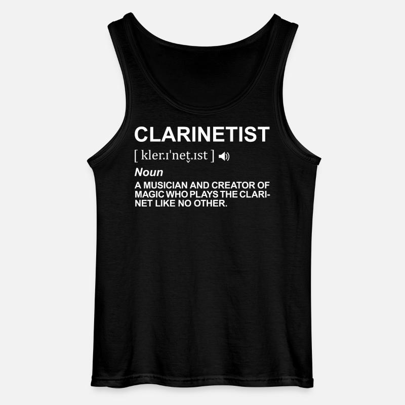 Klarinettenspieler Definition - Gildan Männer Tank Top - Schwarz
