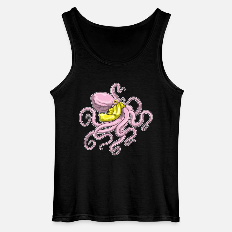 Krake Schal - Gildan Männer Tank Top - Schwarz