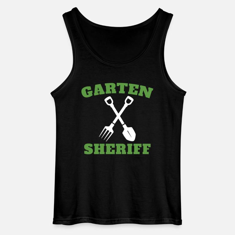 Gärtner Hobbygärtner Landschaftsbau Garten Sheriff - Gildan Männer Tank Top - Schwarz