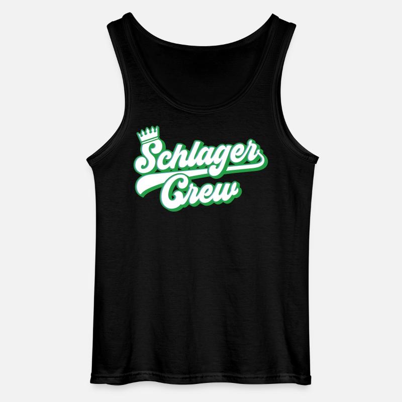 Schlager Crew | Farben änderbar - Gildan Männer Tank Top - Schwarz