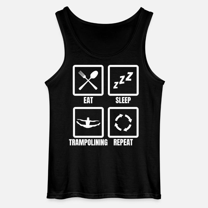 Trampolinist Routine - Gildan Männer Tank Top - Schwarz