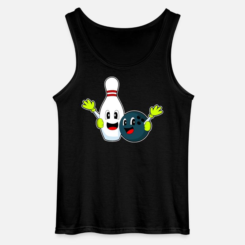Bowling-Pin Bowling Bowlingkugel - Gildan Männer Tank Top - Schwarz