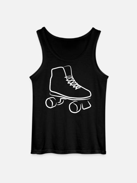 Roller Skates Drawing - Gildan Men’s Tank Top - black