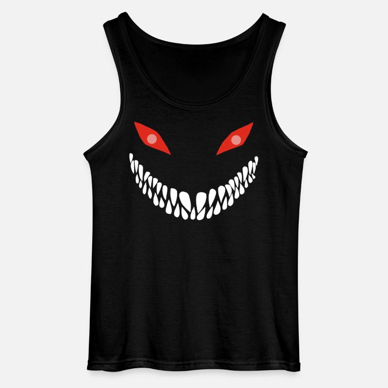 Fleischfressendes Lächeln - Gildan Männer Tank Top - Schwarz