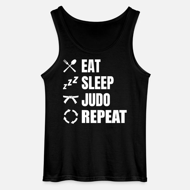 Judo Zeitplan - Gildan Männer Tank Top - Schwarz