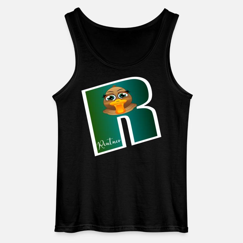 Abschiedsgeschenke Rente Ente - Gildan Männer Tank Top - Schwarz