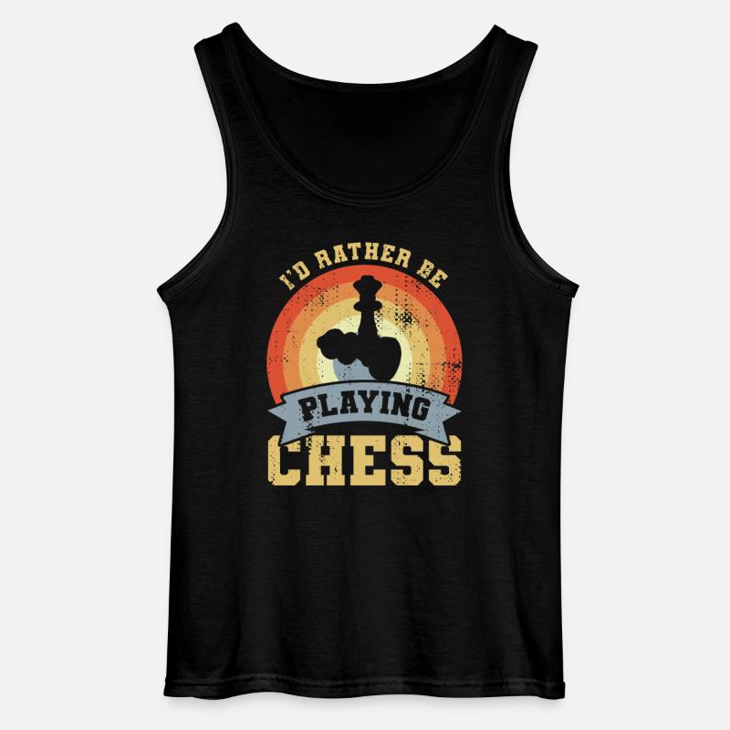 I'd Rather Be Playing Chess - Gildan Männer Tank Top - Schwarz