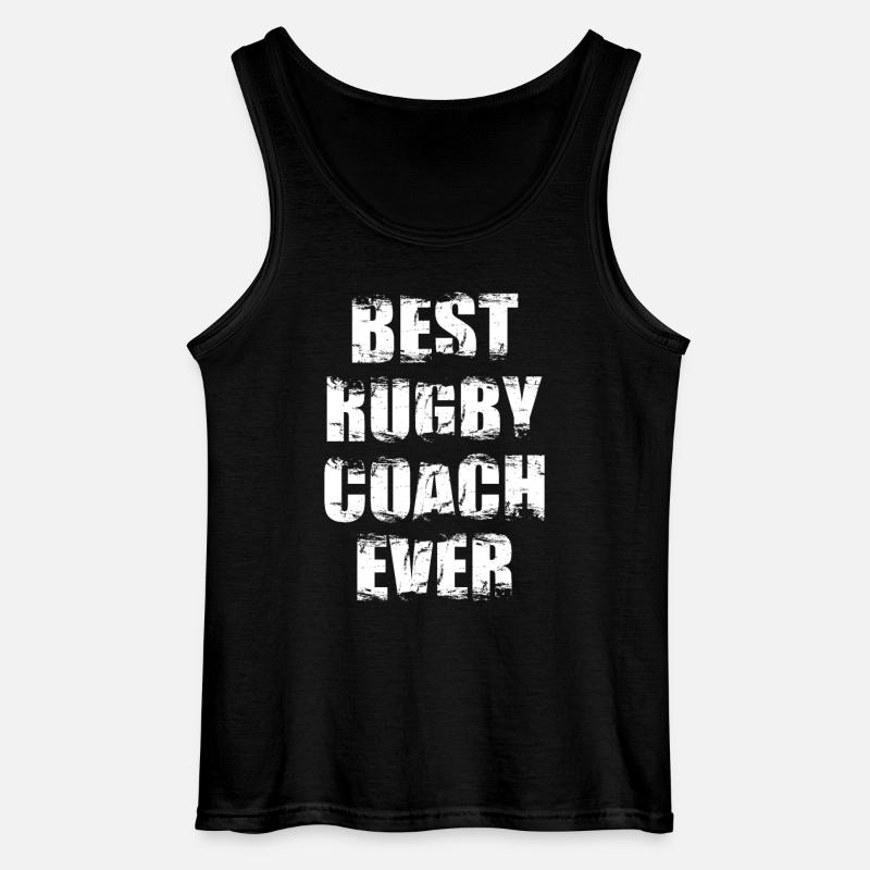 Bester Rugby Trainer aller Zeiten - Gildan Männer Tank Top - Schwarz