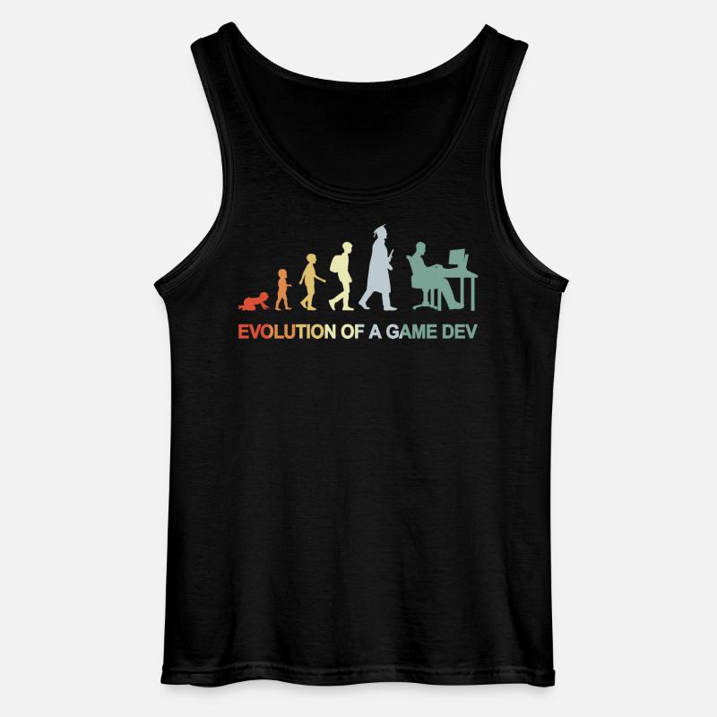 Game Dev Evolution - Gildan Männer Tank Top - Schwarz