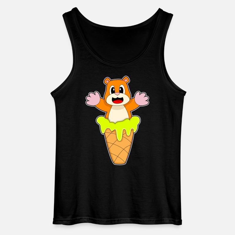Hamster Waffeleis - Gildan Männer Tank Top - Schwarz
