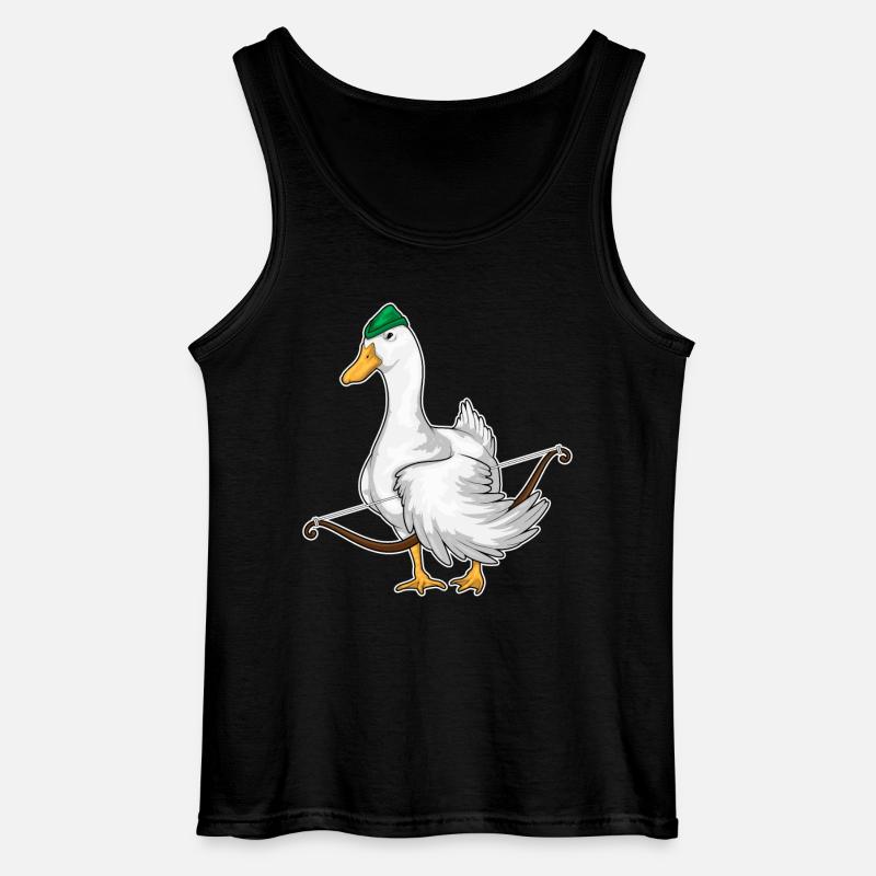 Ente Bogenschütze Bogen - Gildan Männer Tank Top - Schwarz