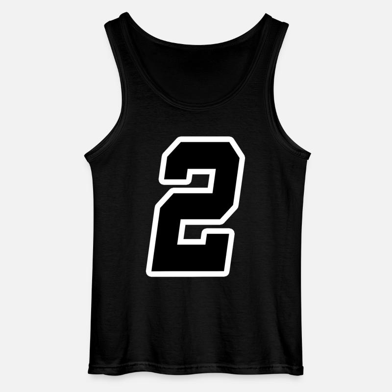 Nummer zwei 2 - Gildan Männer Tank Top - Schwarz