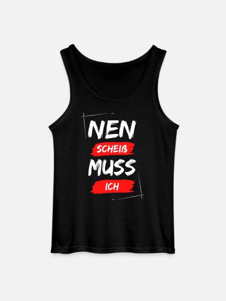 Nen scheiß muss ich - Gildan Männer Tank Top - Schwarz