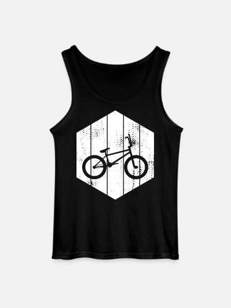 BMX Wheel Sketch - Gildan Men’s Tank Top - black