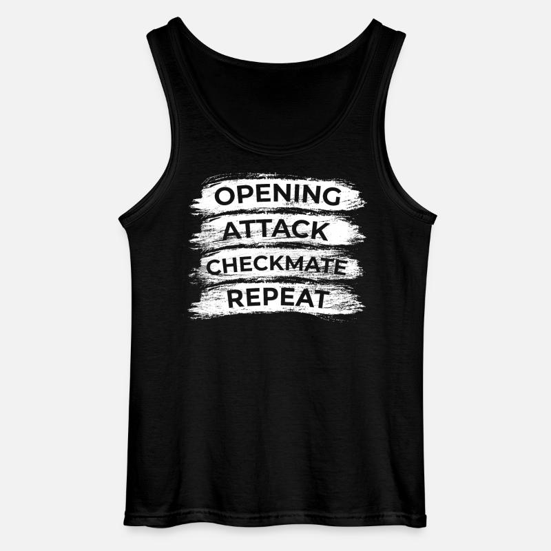 Chess Techniques - Gildan Men’s Tank Top - black