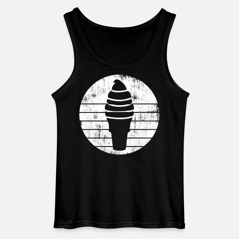 Eiswaffel - Gildan Männer Tank Top - Schwarz