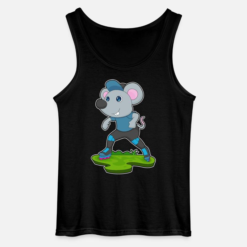 Maus Inline skating Inline skates - Gildan Männer Tank Top - Schwarz