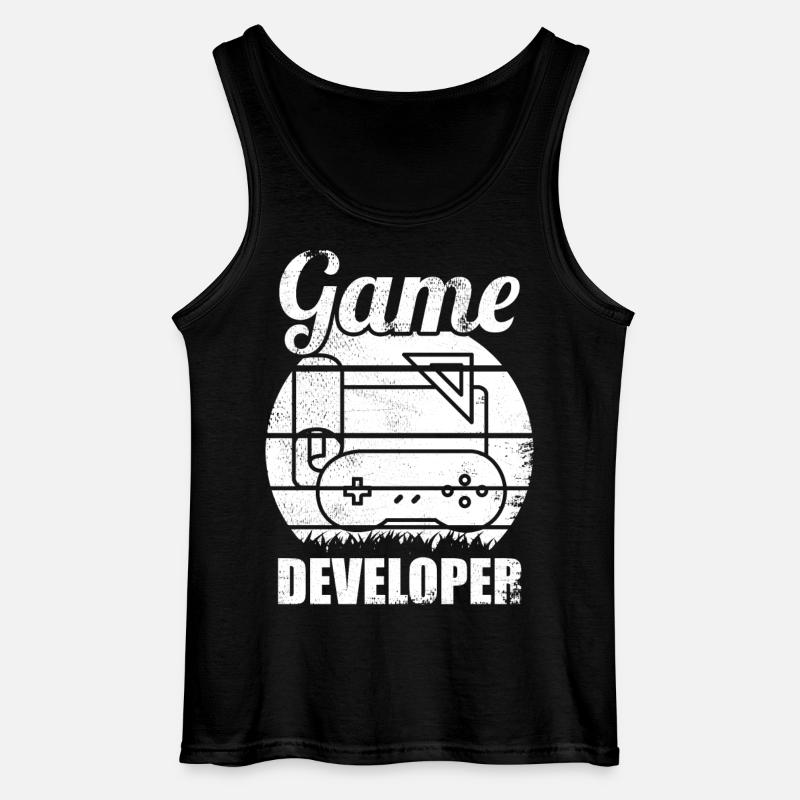 Games Developer - Gildan Men’s Tank Top - black