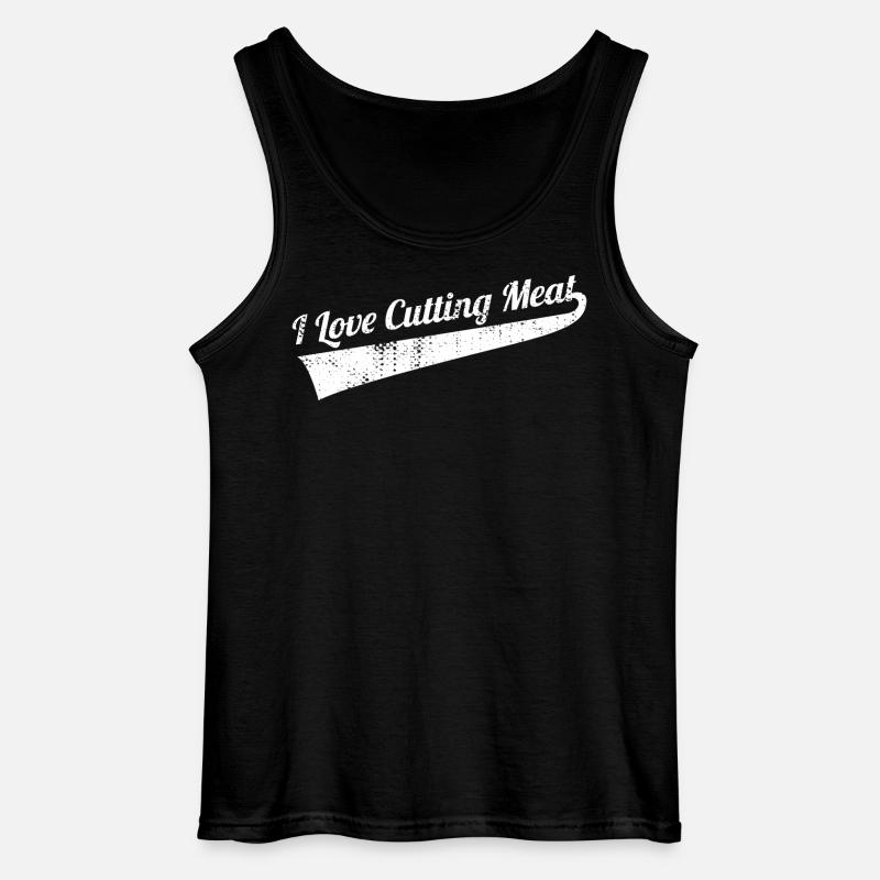 Fleisch schneiden - Gildan Männer Tank Top - Schwarz