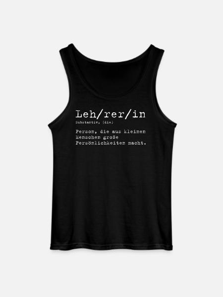 Lehrerin Definition - Gildan Männer Tank Top - Schwarz