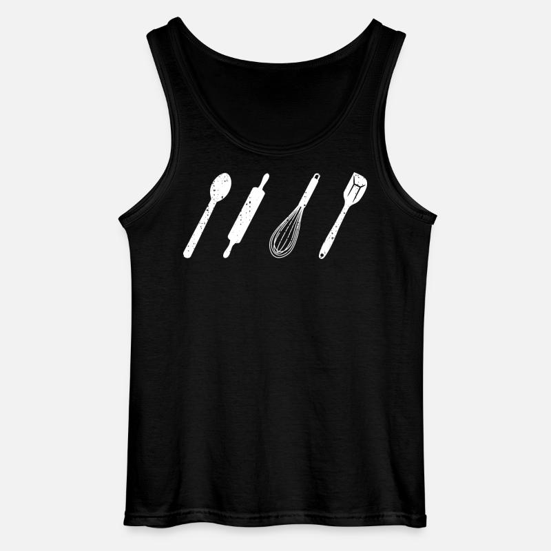 Backutensilien - Gildan Männer Tank Top - Schwarz