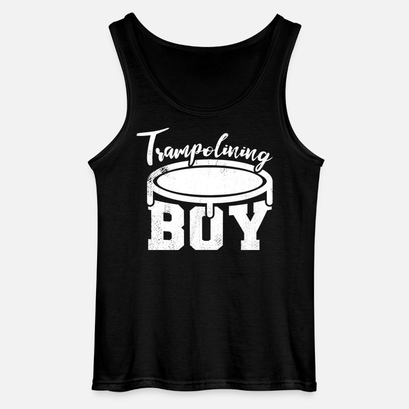 Trampolinspringer Junge - Gildan Männer Tank Top - Schwarz